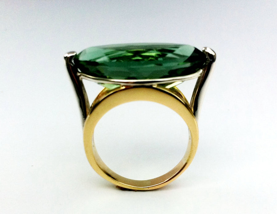 One of a Kind- Green Quartz Ring