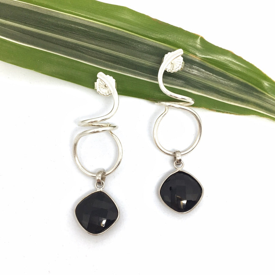Square shaped Black Onyx