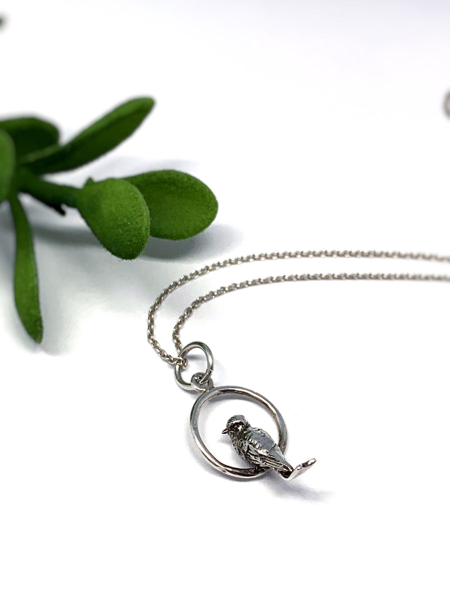 Bird on a Wire Necklace