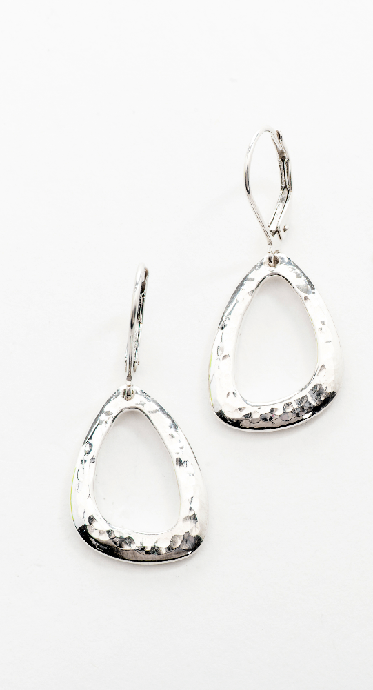 Taylor- Hammered Sterling Silver Drops