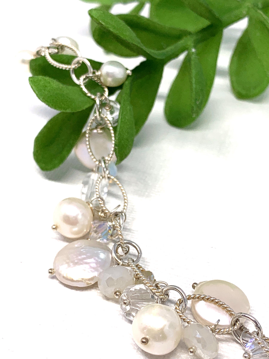 Bella- Pearl Charm Bracelet